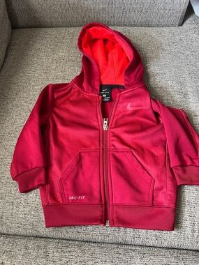 Nike Red  Kids' Hooded Zip Jacket